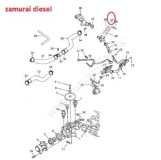 Hadica kúrenia Samurai / Vitara diesel