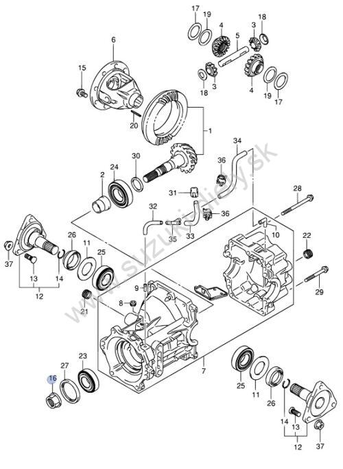 Matica hnacieho hriadeľa zadnej nápravy SX4 / S-Cross / Vitara LY - Image 2
