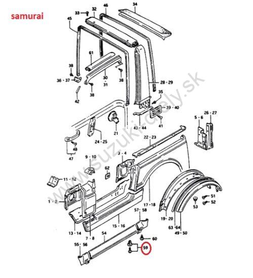 Montážna príchytka rozpínacia priemer 6mm Suzuki balenie 10ks - Image 2