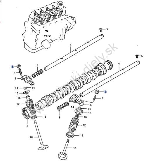 Zaisťovacia matica skrutky vahadla Samurai / Vitara - Image 2