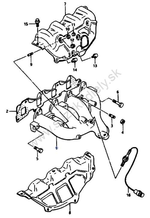 Výfukové zvody Samurai 1,3 SUZUKI - Image 3