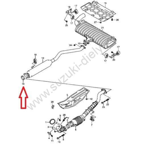 Tesnenie výfukového potrubia Suzuki - Image 2
