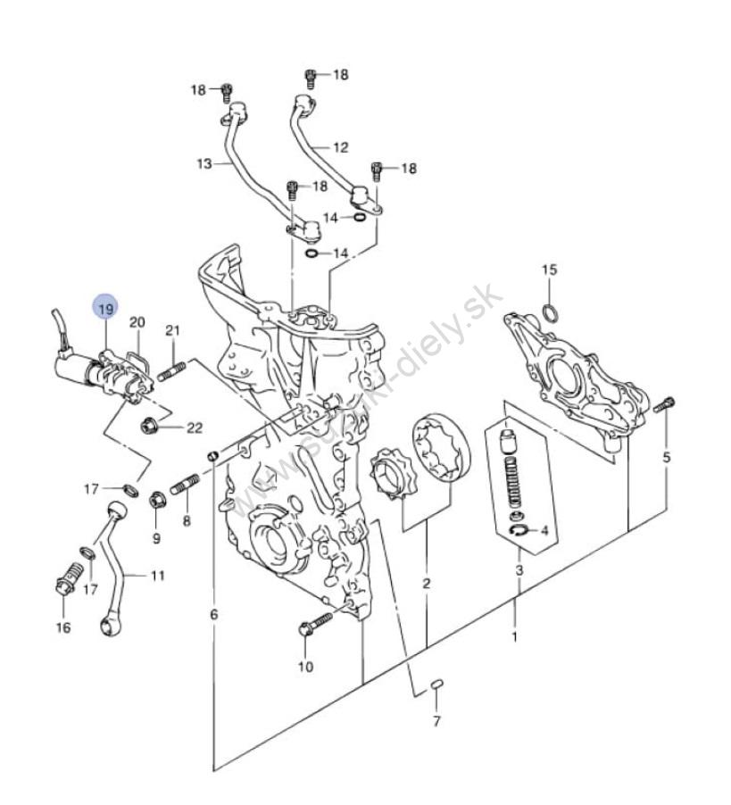 VVT ventil na kontrolu oleja Suzuki M13A / M15A / M16A – Obrázok 2