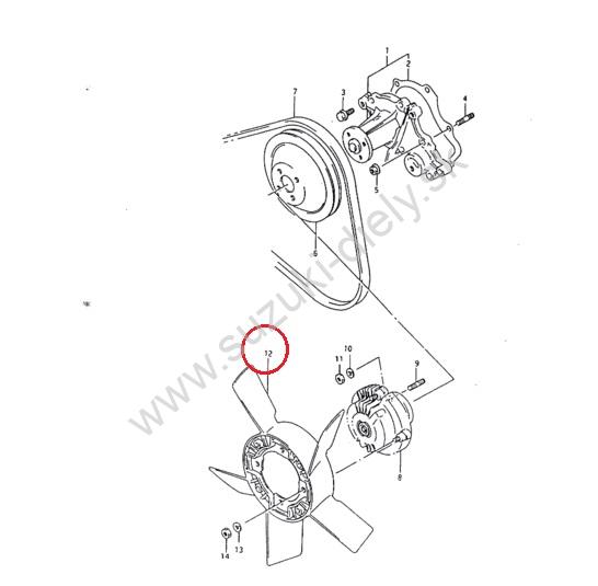 Vrtuľa ventilátora Samurai SUZUKI – Obrázok 2