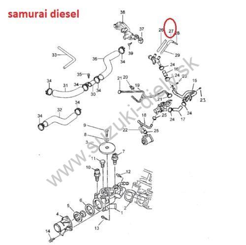 Hadica kúrenia Samurai / Vitara diesel - Image 3