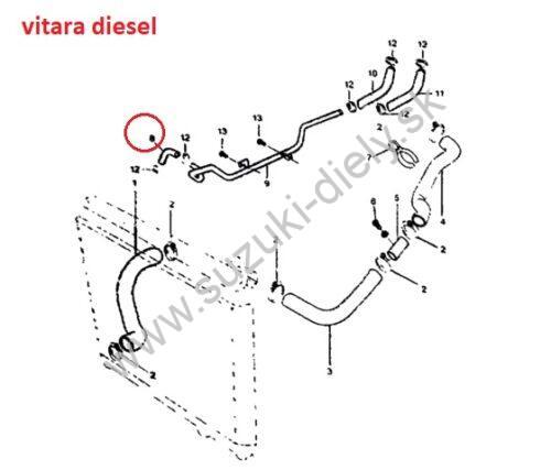Hadica kúrenia Samurai / Vitara diesel - Image 4