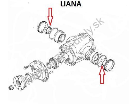 Semering poloosi zadný / rozdeľovacia prevodovka / Liana / SX 4 / Swift 4WD - Image 2
