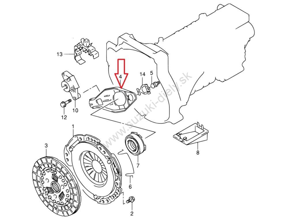 Spojková vidlička Jimny 1.3 SUZUKI – Obrázok 2