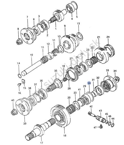 Prenosová podložka prevodovky T 0,1mm SUZUKI - Image 2