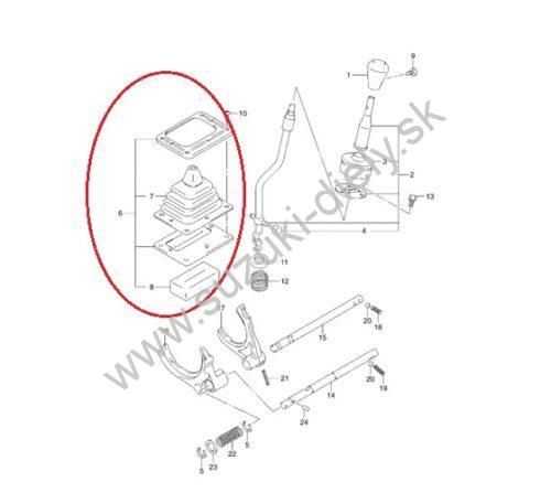 Manžena páky prídavnej prevodovky Jimny - Image 3