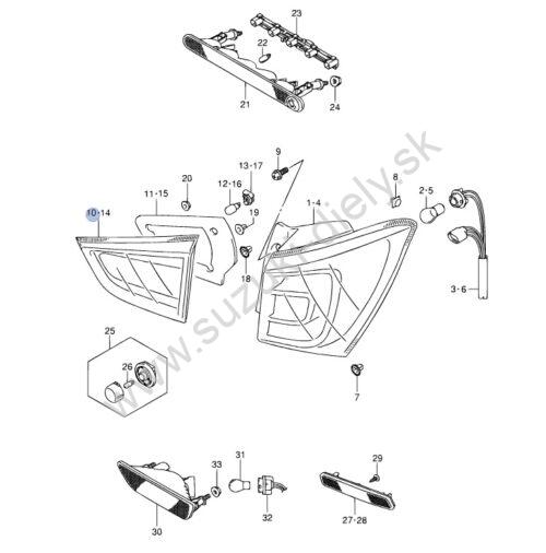 Zadné svetlo S-Cross vnútorné pravé - Image 3