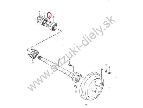 Poistný krúžok zadného ložiska - Image 3