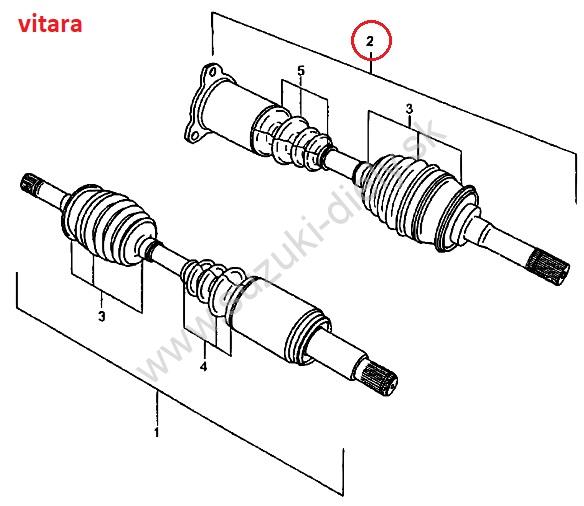Poloos predná ľavá Vitara – Obrázok 4