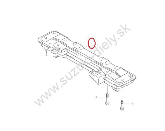 Nápravnica predný závesný nosník Grand Vitara 98-05 NTY – Obrázok 3