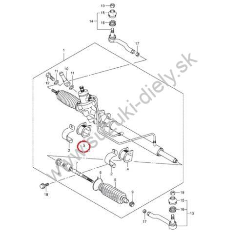 Silenblok prevodovky riadenia Grand Vitara I -R - Image 3