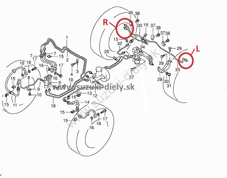 Brzdový valček Vitara zadný pravý 22.2 mm 95r- – Obrázok 2
