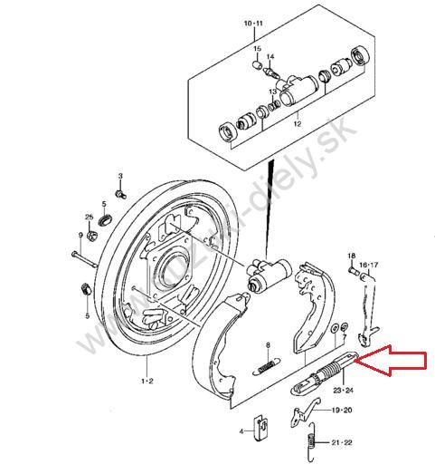 Rozperka čeľusti Suzuki Jimny pravá – Obrázok 2