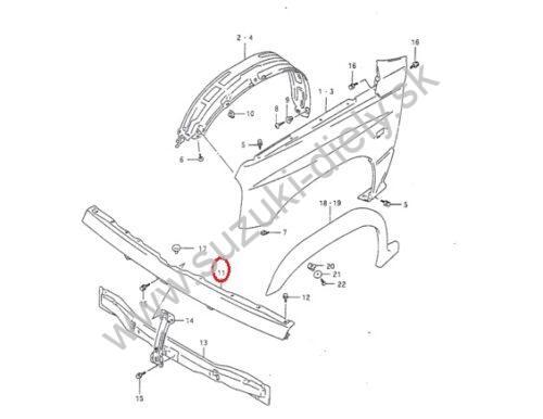 Výstuha masky horná Vitara - Image 2