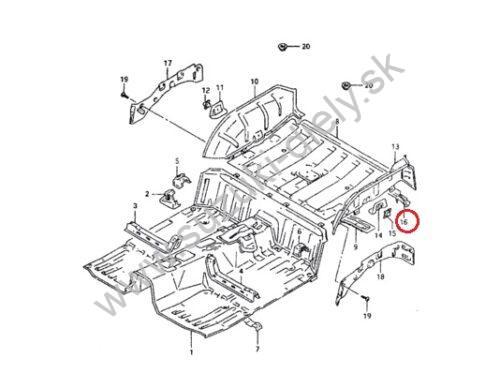 Výstuha podlahy Vitara 3 dverová zadná - Image 5