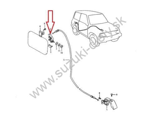 Zámok dvierok vlevu paliva Vitara - Image 3