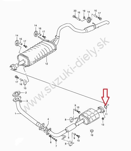 Tesniaci krúžok pre výfukovú trubku – Obrázok 2