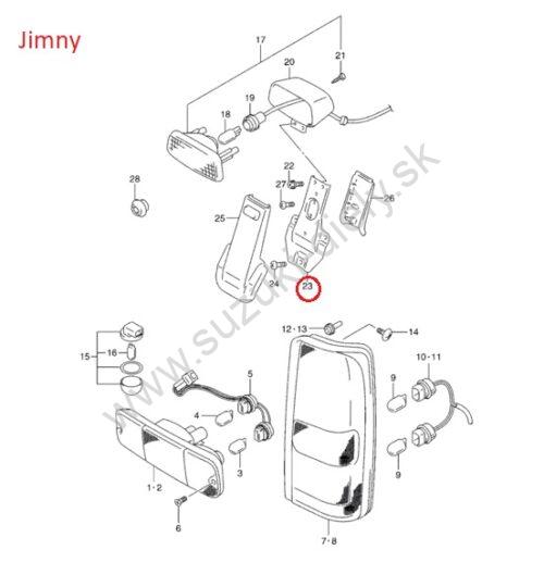 Držiak zadného brzdového svetla Jimny - - Image 3