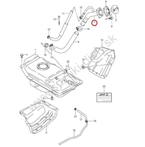 Hrdlo vlevu paliva Jimny - Image 3