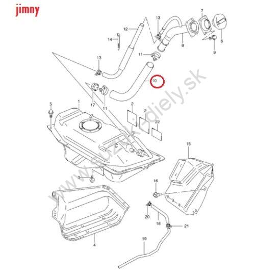 Nalievacia hadica nádrže Jimny - Image 2