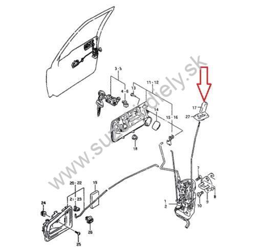 Zaisťovací kolík dverí Vitara - Image 2