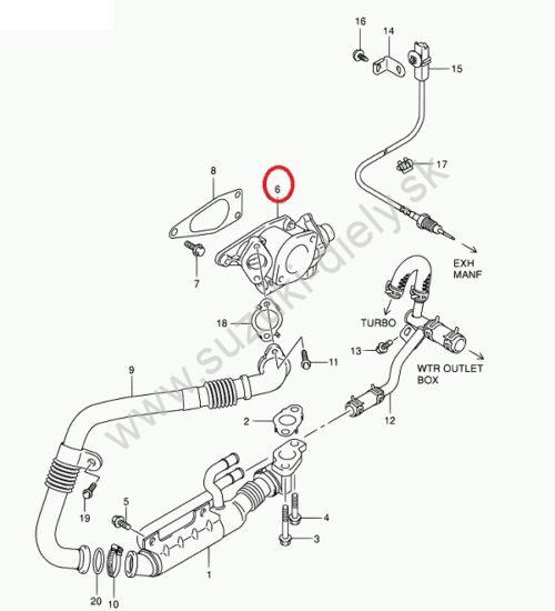 EGR ventil Grand Vitara 1,9 DDIS - Image 4