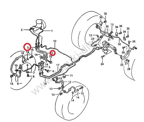 Brzdová hadička predná – Obrázok 2