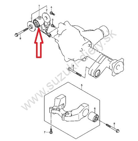 Silenblok predného diferenciálu Grand Vitara 2005-› – Obrázok 2