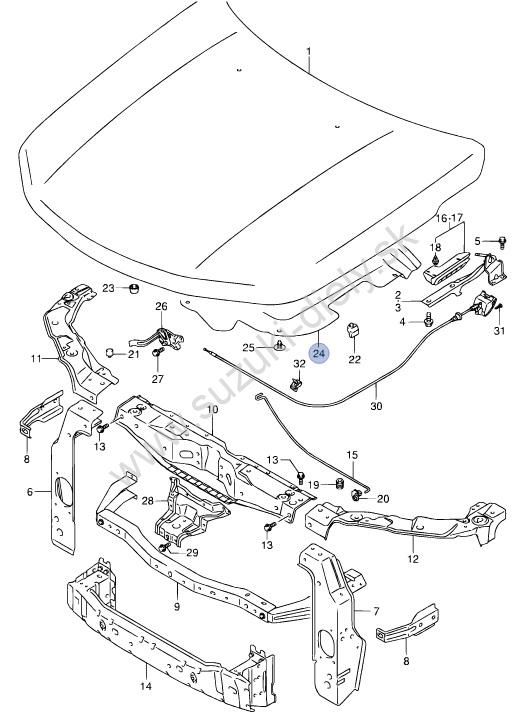 Zvuková izolácia kapoty Grand Vitara II – Obrázok 2