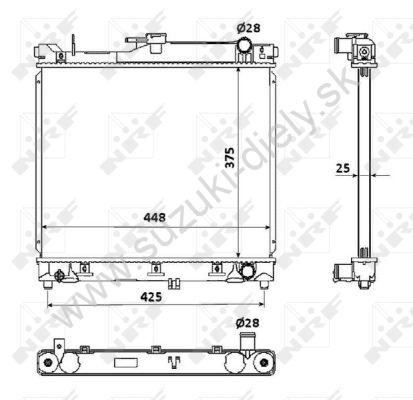 Chladič Jimny 1.3 98- (NRF) – Obrázok 4