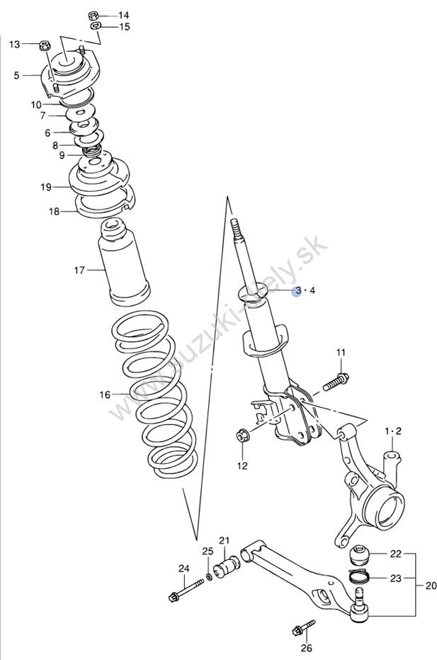 Tlmič predný ľavý Ignis 03-› – Obrázok 2