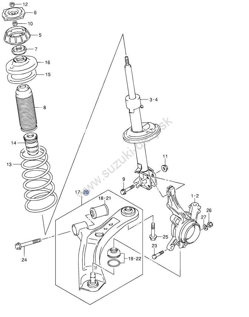 Predne rameno ľavé SX4 – Obrázok 2